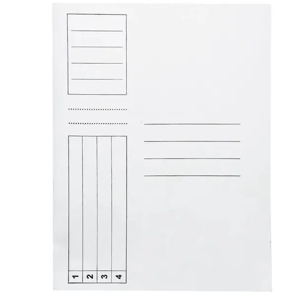 Dosar sina carton alb 10buc/set Dosar sina carton alb 10buc/set