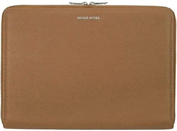 Dosarul conferinței Hugo Boss Pure Iconic - A4, cu fermoar, caramel