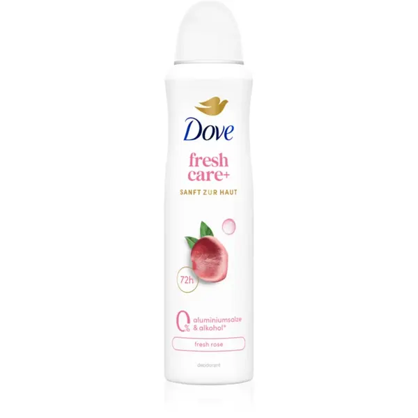 Dove 0% ALU Fresh Rose spray anti-perspirant fără aluminiu 150 ml