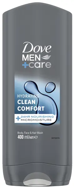 Dove Men+Care Gel de duș Clean Comfort, 400 ml