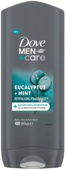 Dove Men+Care Gel de duș Eucalyptus+Mint, 400 ml