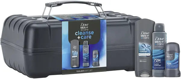 Dove Men+Care Set Cleanse+Care, cu trusă de scule, 3 piese