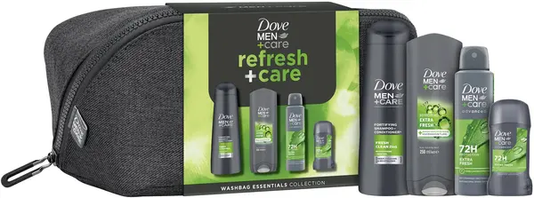 Dove Men+Care Set Refresh+Care, cu trusă de toaletă, 4 piese