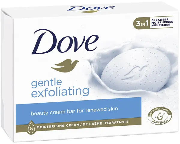 Dove Săpun cremos Exfoliating, 90 g