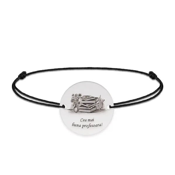 Doxa - Bratara personalizata snur profesoara din argint 925