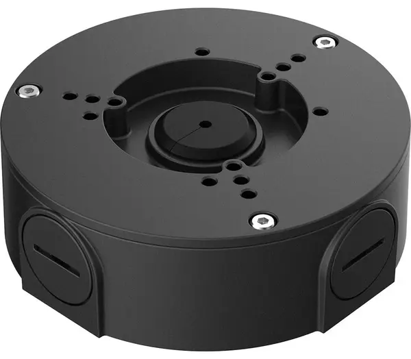 Doza de conexiuni rotunda Dahua PFA130-E-BLACK, rezistenta la apa, IP66, aluminiu negru