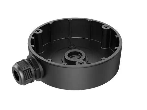 Doza de jonctiune pentru camere dome, aliaj aluminiu, negru, 126.7 × 126.7 x 35 mm, Hikvision DS‑1280ZJ‑DM8(Black)