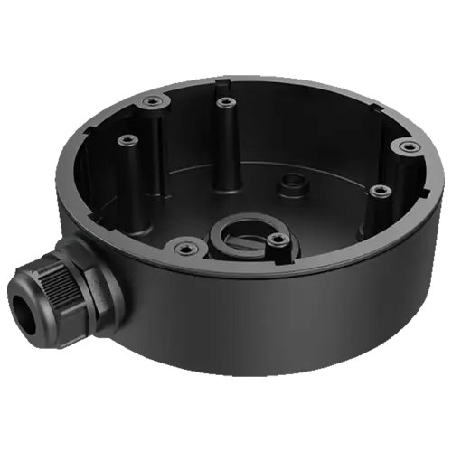 Doză de montaj pentru camere dome, aliaj de aluminiu, negru, Hikvision DS-1280ZJ-DM21-BLACK