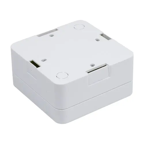 Doza derivatie patrata 100x100x50 mm pentru montaj camere supraveghere, alb