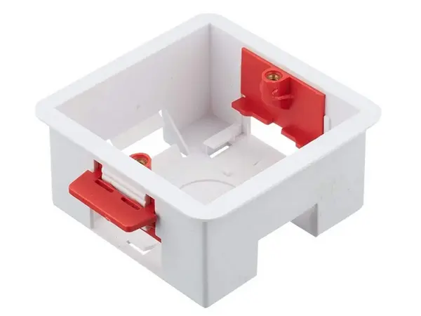 Doza pentru economizoare energie si butoane acces, 83 × 83 × 47 mm, incastrata, ABS, ABK-802+R