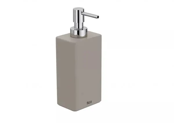 Dozator baie Roca Ona A817673C80, pe blat, 200 ml, plastic, Bej mat