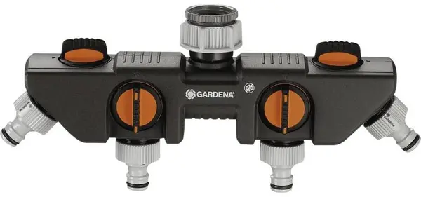 Dozator de apă cu patru căi Gardena - 3/4''-1''