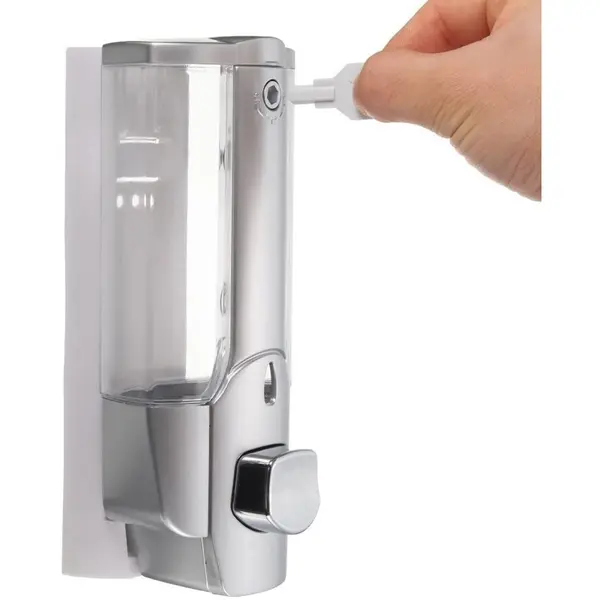 Dozator De Sapun, Argintiu, Montaj Perete, 350ml