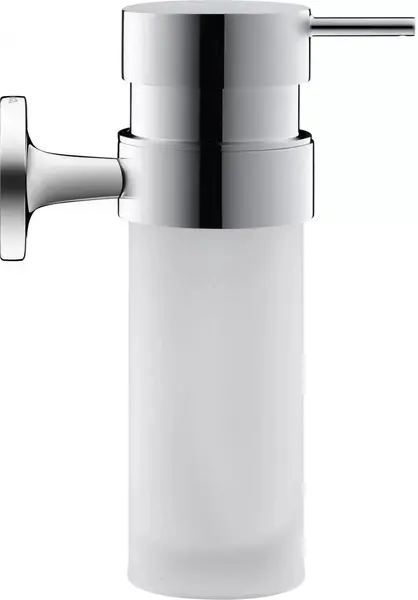 Dozator sapun Duravit Starck T 0099351000, montare pe perete, 200 ml, sticla/metal, Crom lucios