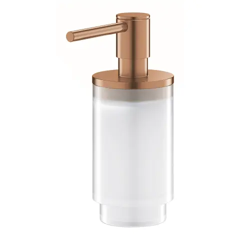 Dozator sapun Grohe Selection 41028DL0, 130 mm, sticla/metal, mat, Warm Sunset