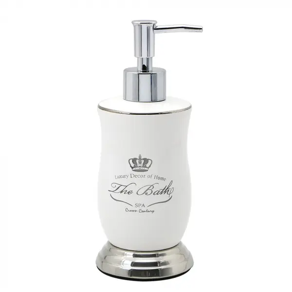 Dozator sapun lichid, Design Elegant, Portelan, Alb