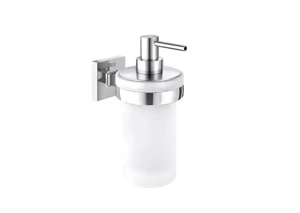 Dozator sapun Roca Cubica A816828001, montare pe perete, 300 ml, metal, Crom