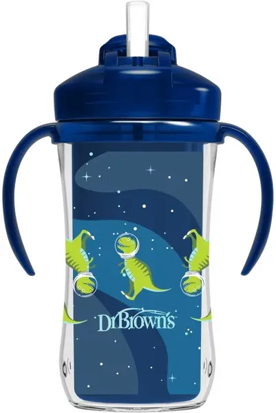 Dr. Brown's TC01202-INTL Canita cu pai 300 ml albastra 12l+