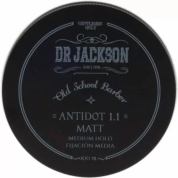 Dr. Jackson Pomadă mată pentru păr și barbă cu fixare medie Antidot 1.1, 100 ml