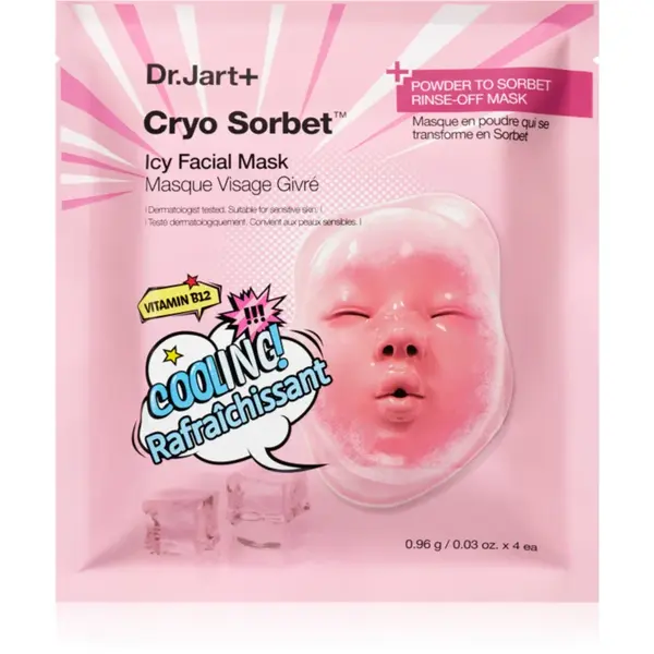Dr. Jart+ Cryo Sorbet Icy Facial Mask masca hidratanta cu efect racoritor 3.06 g