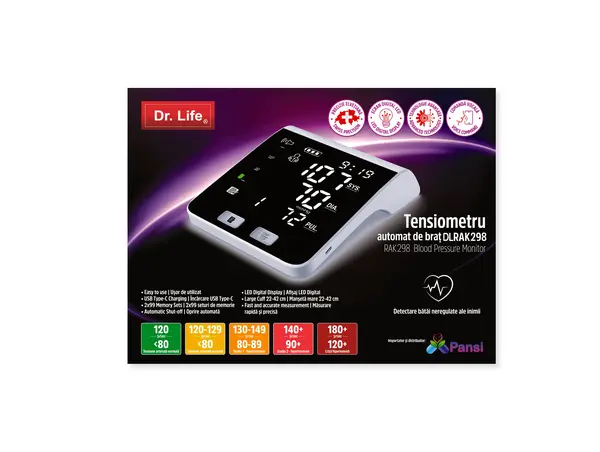 Dr.Life Tensiometru automat de brat cu voce RAK298