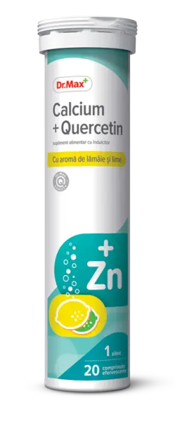 Dr. Max Calcium + Quercetin, 20 comprimate efervescente