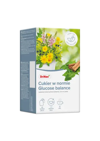 Dr. Max Ceai Glucose balance, 20 plicuri