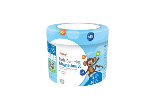 Dr. Max Gummies magnesium B6 pentru copii, 40 jeleuri