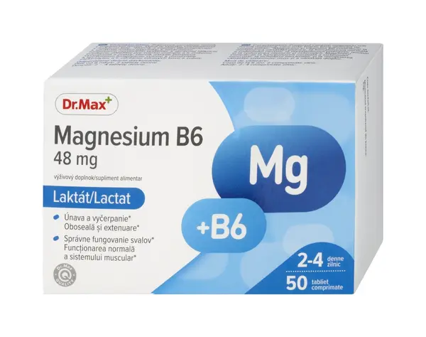 Dr. Max Magnesium B6, 50 comprimate