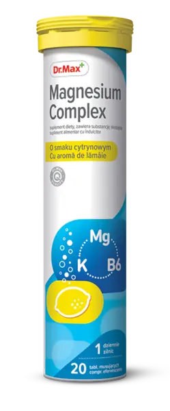 Dr. Max Magnesium Complex, 20 comprimate efervescente