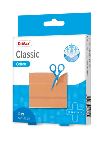 Dr. Max Plasturi clasici sterili 8 x 10cm, 10 bucati
