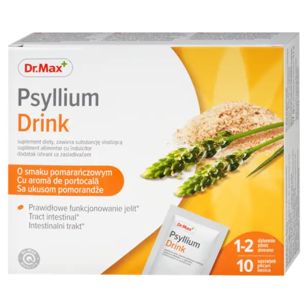 Dr. Max Psyllium Drink, 10 plicuri