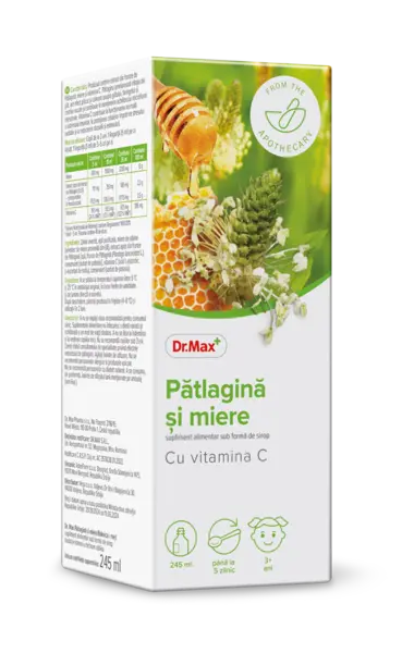 Dr. Max Sirop patlagina si miere, 245ml