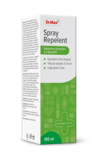 Dr. Max Spray impotriva tantarilor si capuselor, 100ml