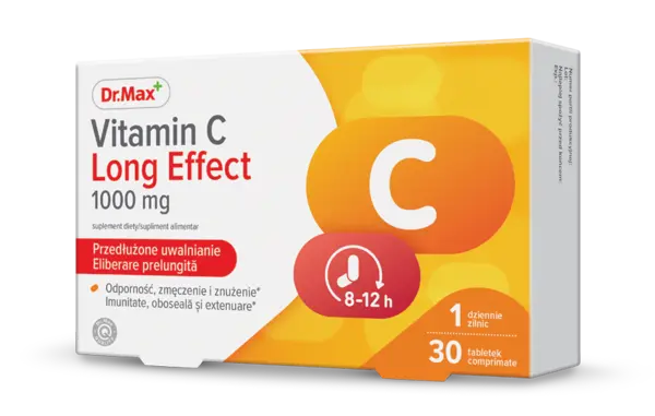 Dr. Max Vitamina C Long Effect, 30 comprimate eliberare prelungita