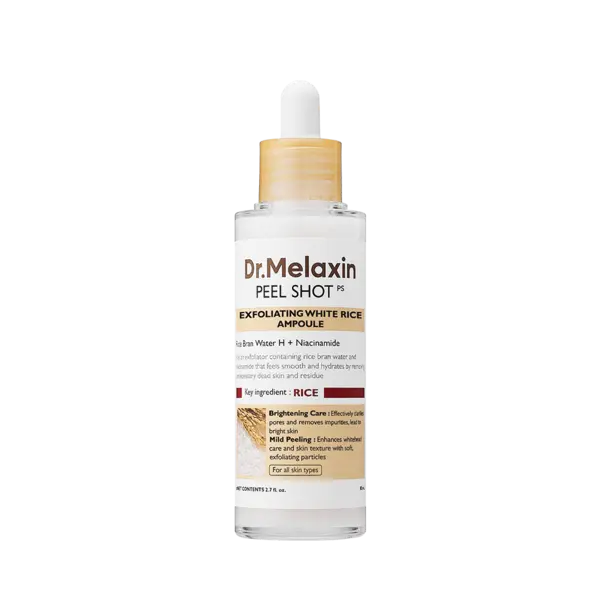 Dr. Melaxin - Peel Shot Exfoliant White Rice Ampoule, 80ml