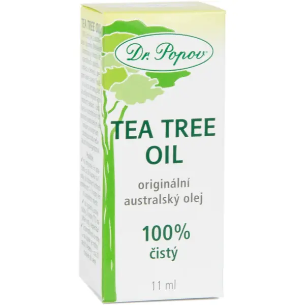 Dr. Popov Tea Tree Oil 100 % ulei din arbore de ceai, presat la rece cu efect antiseptic 11 ml