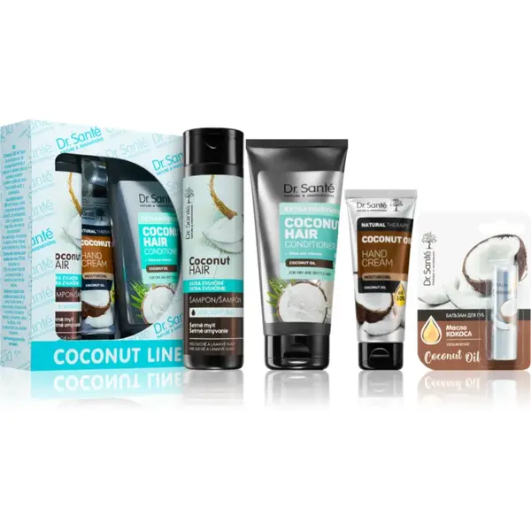Dr. Santé Coconut set cadou pentru par uscat si fragil