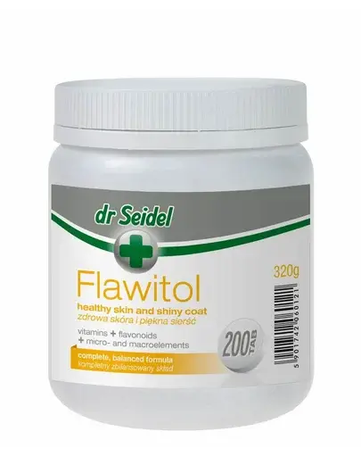 DR SEIDEL Flawitol piele și blană câini dermatologic 200 tablete