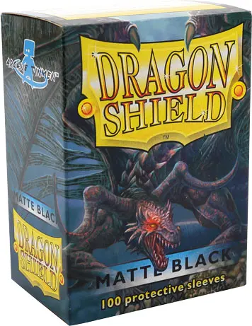 Dragon Shield Standard Sleeves - Negre, mat (100 buc.)