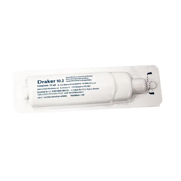 Draker 10.2 15 ml insecticid concentrat muste furnici paianjeni - Default Title