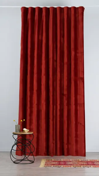 Draperie CU REJANSA CATIFEA MENDOLA CASTELLANO TERRACOTA 17B
