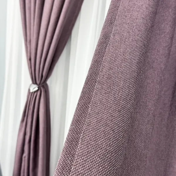 Draperie HoReCa TEXTURATA tip IN, 140cm latime x 260cm inaltime, cu TIV LAT, Purpuriu