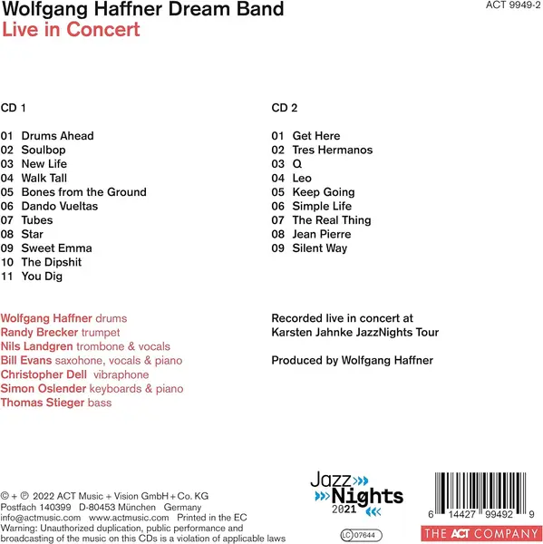 Dream Band Live in Concert | Wolfgang Haffner
