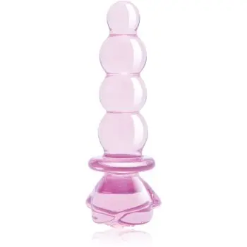 Dream Toys Glaze Glass 5.5 Rosebud Beaded Plug dop anal