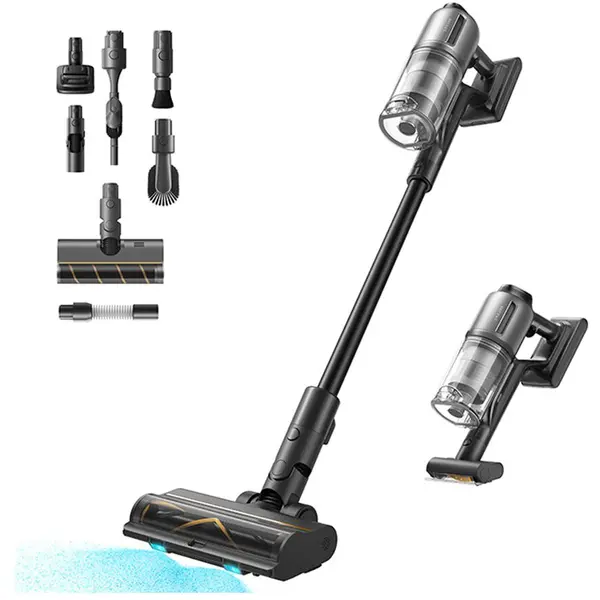 Dreame Aspirator vertical fara fir Dreame Z30 VZV17A, putere de aspirare 22.000Pa, 3200mAh, 855 W, 310 AW, autonomie pana la 90 min, baterie puternica 8*3200mAh, Negru