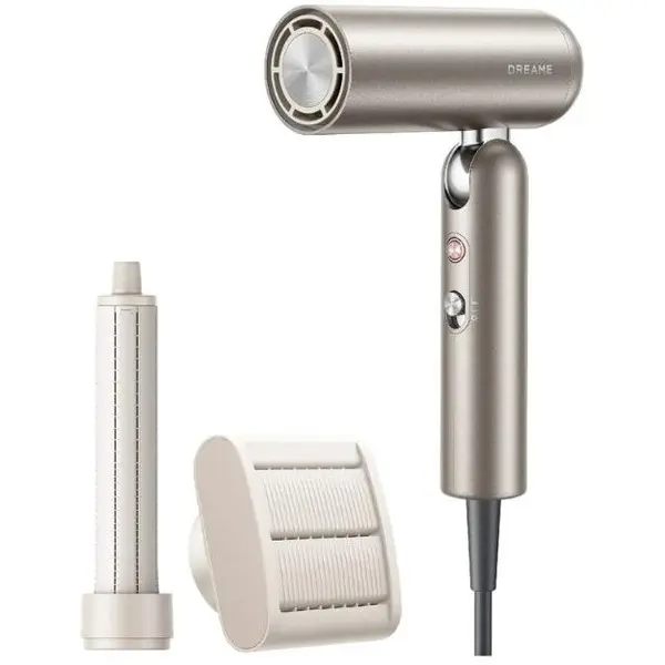 Dreame Uscator de par Dreame Pocket Pro AHD51, 1300 W, 110.000 rpm, 70m/s, 5 trepte temperatura, 2 viteze, Functie ionica, Auriu