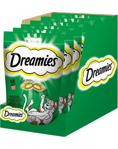 DREAMIES 6x60 g recompense cu iarba pisicii