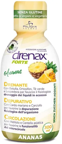Drenax Forte Plus Ananas Împotriva Retenției de Fluide, 300 ml, Paladin Pharma