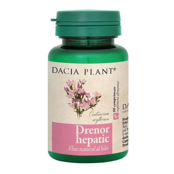 Drenor Hepatic, 60 Comprimate, Dacia Plant